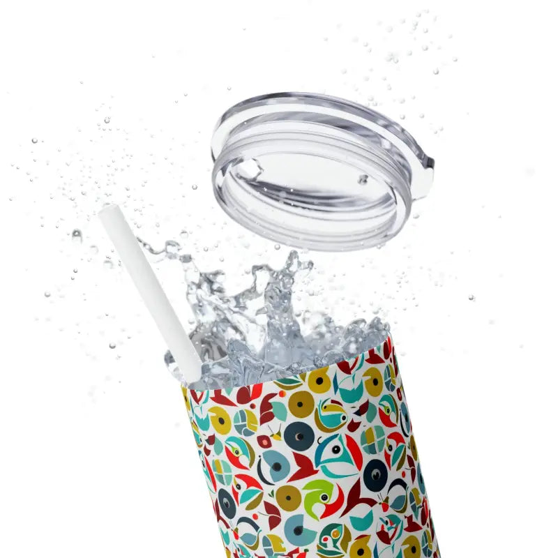 Upgrade your Sip: Skinny Tumbler & Color Matching Straw Set - Mug