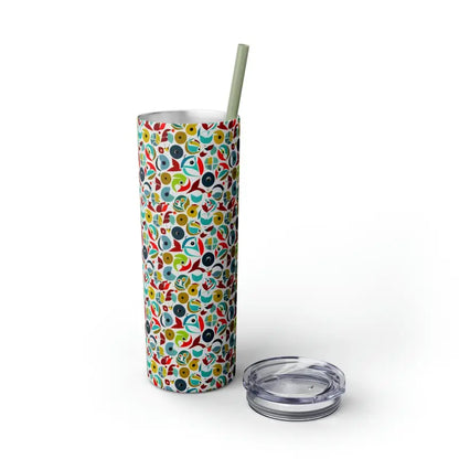 Upgrade your Sip: Skinny Tumbler & Color Matching Straw Set - Mug