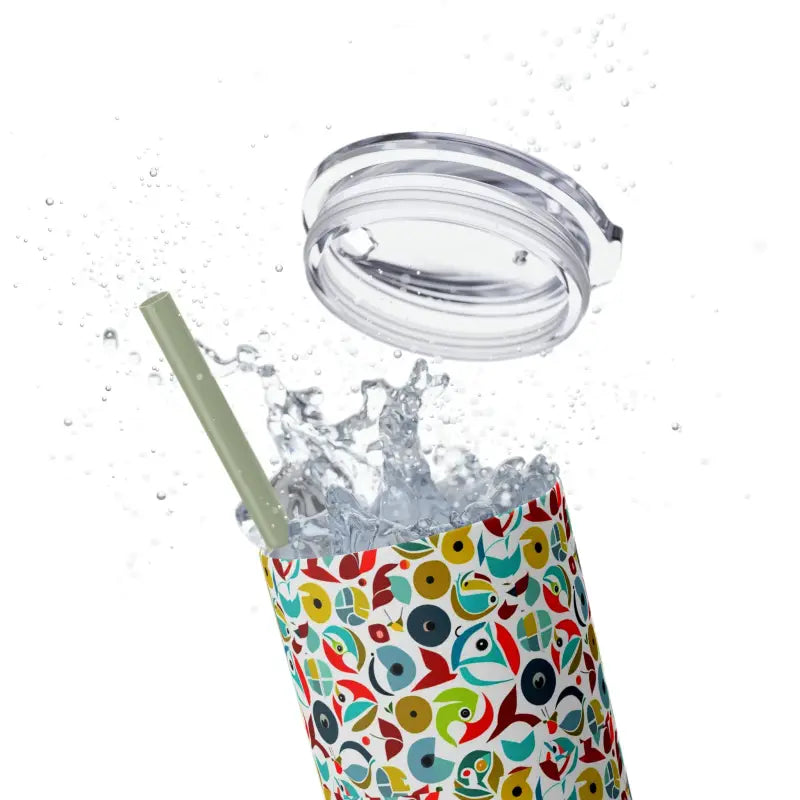 Upgrade your Sip: Skinny Tumbler & Color Matching Straw Set - Mug