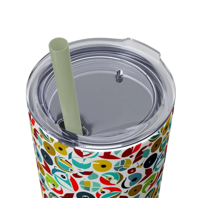 Upgrade your Sip: Skinny Tumbler & Color Matching Straw Set - Mug