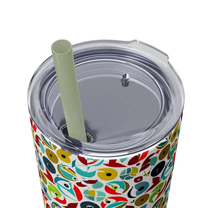 Upgrade your Sip: Skinny Tumbler & Color Matching Straw Set - Mug