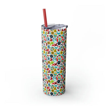 Upgrade your Sip: Skinny Tumbler & Color Matching Straw Set - Mug