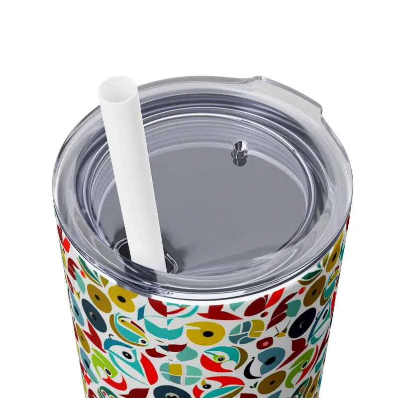 Upgrade your Sip: Skinny Tumbler & Color Matching Straw Set - Mug