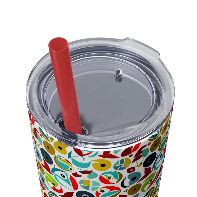 Upgrade your Sip: Skinny Tumbler & Color Matching Straw Set - Mug