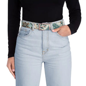 Abstract Zigzag Pattern Belt Cut-to-size Fit Buckle Options - Dipaliz - Belts