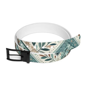 Abstract Zigzag Pattern Belt Cut-to-size Fit Buckle Options - Dipaliz - Belts
