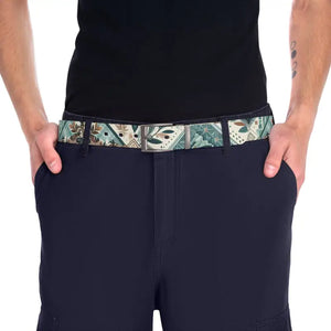 Abstract Zigzag Pattern Belt Cut-to-size Fit Buckle Options - Dipaliz - Belts