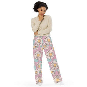 Floral Wide Leg Pants - Chic Comfort Style - Dipaliz - Xs