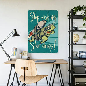 Stop Wishing Gloss Posters - Bold Aries Zodiac Wall Art - Dipaliz - Poster
