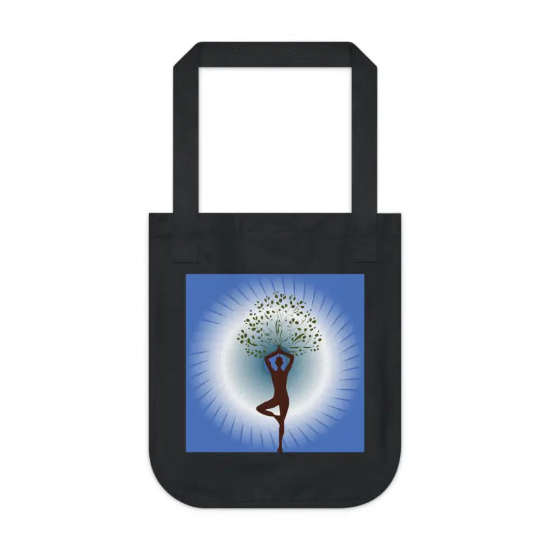 Eco-chic Canvas Tote: Perfect for Yoga Lovers and Tree Enthusiasts - Bags