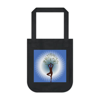 Eco-chic Canvas Tote: Perfect for Yoga Lovers and Tree Enthusiasts - Bags