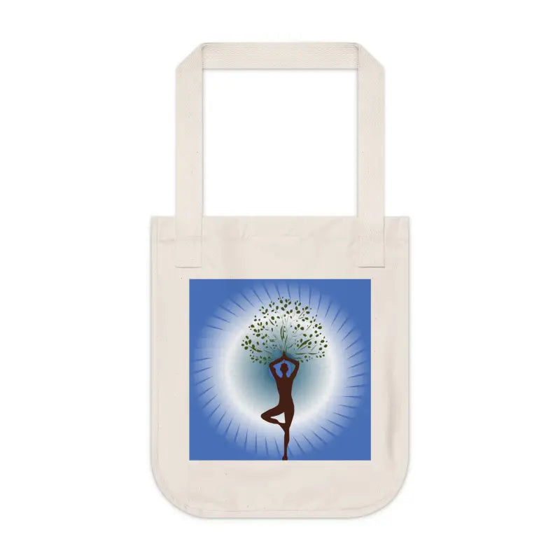 Eco-chic Canvas Tote: Perfect for Yoga Lovers and Tree Enthusiasts - Bags