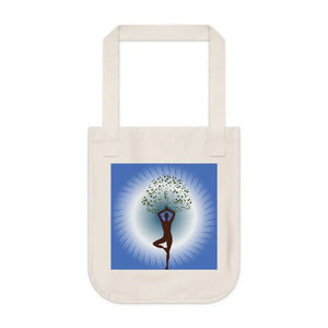 Canvas Tote Bag Woman Yoga Tree Eco Chic Style - Dipaliz - Shopping Totes