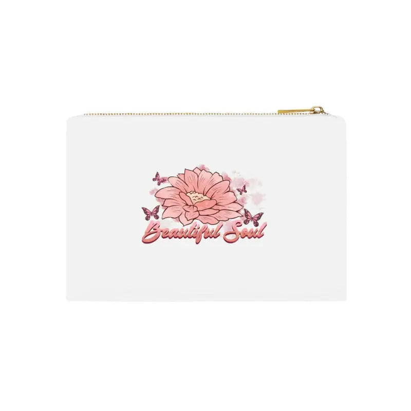 Upgrade your Style with a Luxurious Soul Floral Cosmetic Bag - White / one Size Bags