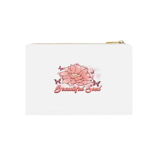 Upgrade your Style with the Beautiful Soul Floral Cosmetic Bag - White / one Size Bags