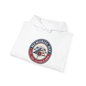 Usa 250 Memorial Day Hoodie | 1776–2026 Vintage Distressed Patriotic