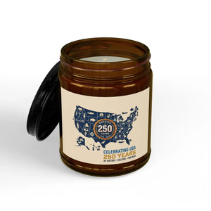 Usa 250th Anniversary Soy Candle Amber Jar - Dipaliz - Candles