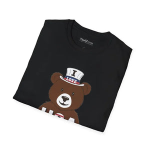 Independence Day Tee Bear with Usa Pride Patriotic Shirt Dipaliz - T-shirts