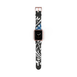 Bold Usa Flag Colors Watch Band - Faux Leather - Dipaliz - Bands