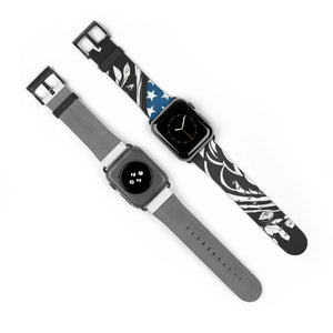 Bold Usa Flag Colors Watch Band - Faux Leather - Dipaliz - Bands