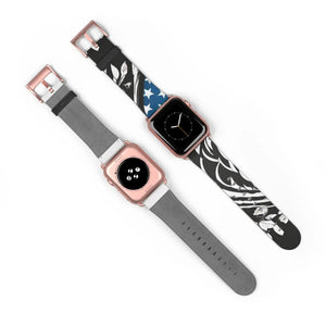 Bold Usa Flag Colors Watch Band - Faux Leather - Dipaliz - Bands