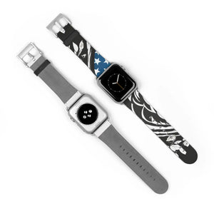 Bold Usa Flag Colors Watch Band - Faux Leather - Dipaliz - Bands