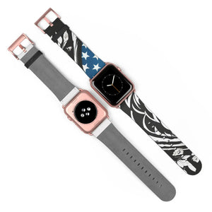 Bold Usa Flag Colors Watch Band - Faux Leather - Dipaliz - Bands
