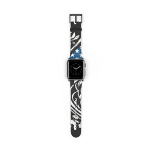Bold Usa Flag Colors Watch Band - Faux Leather - Dipaliz - Bands