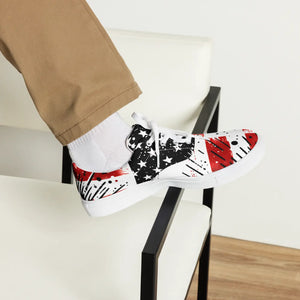 Usa Flag Splatter Men’s Lace-up Canvas - Dipaliz - Sneakers