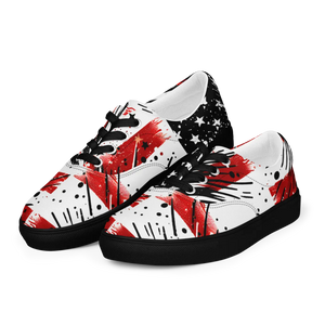 Usa Flag Splatter Men’s Lace-up Canvas - Dipaliz - Sneakers