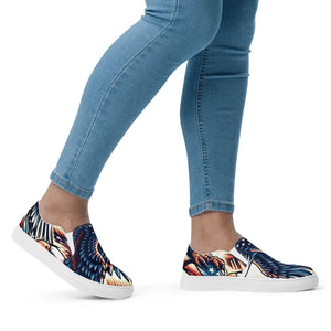 Usa Flag Splatter Women’s Slip-on Canvas – Dipaliz - Sneakers