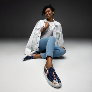 Usa Flag Splatter Women’s Slip-on Canvas – Dipaliz - Sneakers