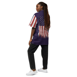 Sustainable American Flag Button Shirt - Dipaliz - Shirts