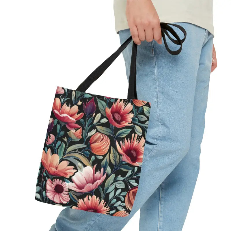 Turn Heads with the Dipaliz Floral Print Tote Bag - Small Bags