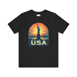 Bold Unisex Jersey - Usa Sunset Design - Dipaliz - T-shirts