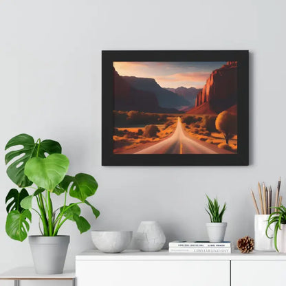 Breathtaking Utah Landscape in Framed Horizontal Poster