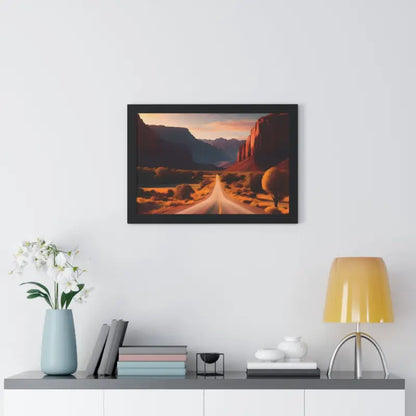 Breathtaking Utah Landscape in Framed Horizontal Poster