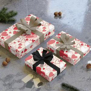 Fine Art Paper Gift Wrap Playful Hearts Satin Finish Dipaliz - 28’’ x 39’’ / Wrapping