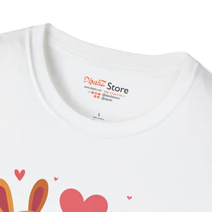 Soft Cotton T-shirt - Adorable Valentine’s Day Dogs - Dipaliz - T-shirts