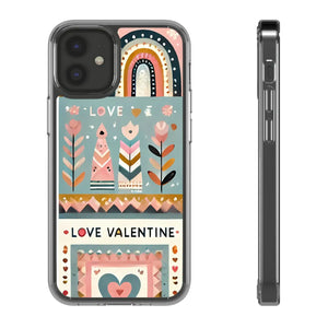 Vibrant Hearts Clear Phone Case - Valentine’s Day - Dipaliz - Mobile Cases