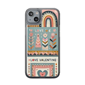 Vibrant Hearts Clear Phone Case - Valentine’s Day - Dipaliz - Mobile Cases