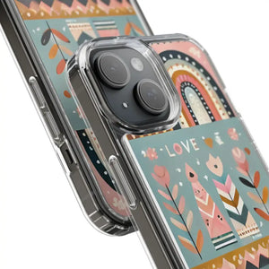 Valentine’s Day Hearts Clear Phone Case - Elegant Durable - Dipaliz - Mobile Cases