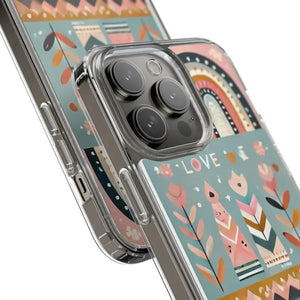 Valentine’s Day Hearts Clear Phone Case - Elegant Durable - Dipaliz - Mobile Cases