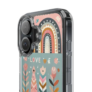 Valentine’s Day Hearts Clear Phone Case - Elegant Durable - Dipaliz - Mobile Cases