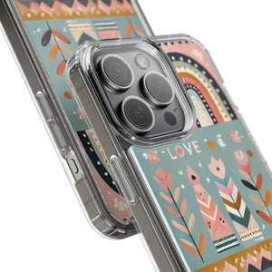 Valentine’s Day Hearts Clear Phone Case - Elegant Durable - Dipaliz - Mobile Cases