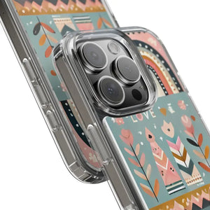 Valentine’s Day Hearts Clear Phone Case - Elegant Durable - Dipaliz - Mobile Cases