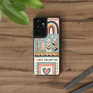 Valentine’s Day Hearts Clear Phone Case - Elegant Durable - Dipaliz - Mobile Cases