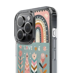 Valentine’s Day Hearts Clear Phone Case - Elegant Durable - Dipaliz - Mobile Cases