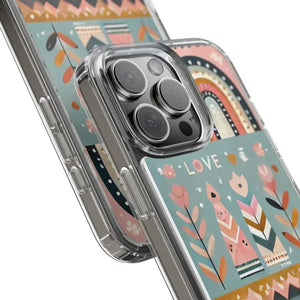 Valentine’s Day Hearts Clear Phone Case - Elegant Durable - Dipaliz - Mobile Cases