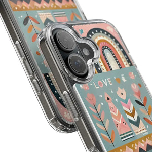 Valentine’s Day Hearts Clear Phone Case - Elegant Durable - Dipaliz - Mobile Cases